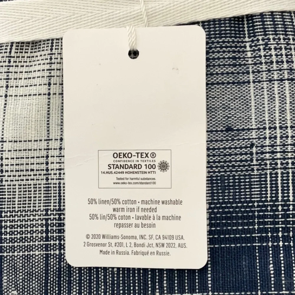 Williams Sonoma Ombré Check Table Runner
